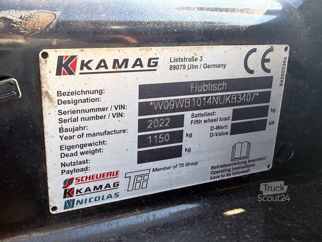 Değiştirilebilir kasalı kamyon Kamag KAMAG Wiesel WBH 25 - E5 4x2 BDF+ Sattelkupplung