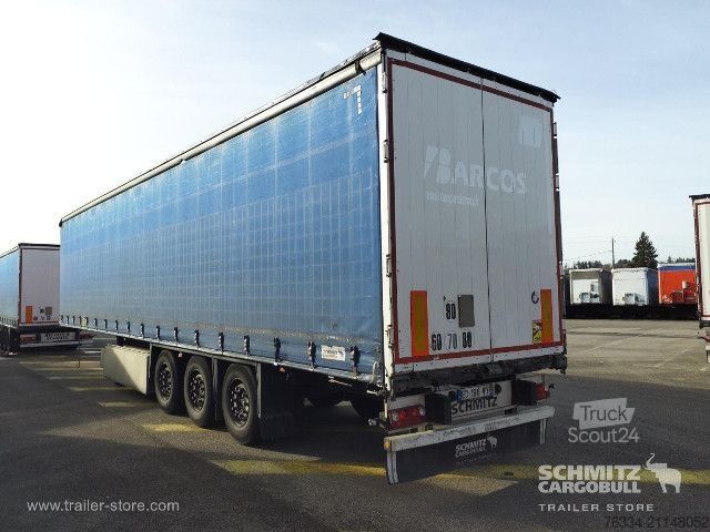 Semi-reboque aberto com lona Schmitz Cargobull Semitrailer Curtainsider Standard Hayon