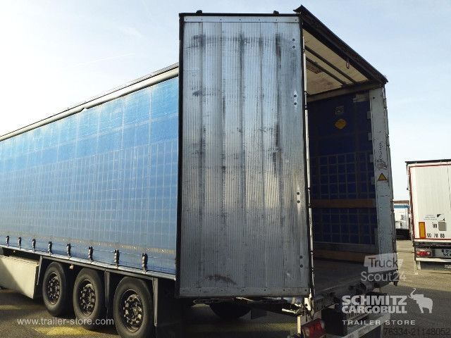Semi-reboque aberto com lona Schmitz Cargobull Semitrailer Curtainsider Standard Hayon