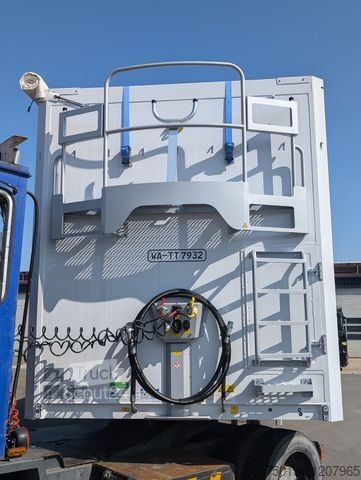 Walking floor semitrailer STAS 91 cbm, Cargofloor 10 mm, Liftachse, LENKACHSE