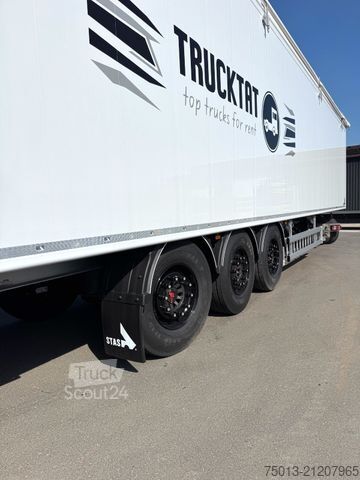 Walking floor semitrailer STAS 91 cbm, Cargofloor 10 mm, Liftachse, LENKACHSE