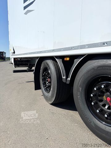 Walking floor semitrailer STAS 91 cbm, Cargofloor 10 mm, Liftachse, LENKACHSE