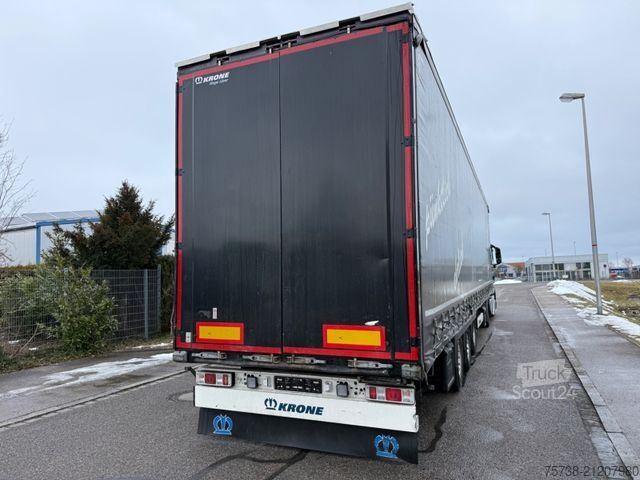 Open semitrailer with tarp KRONE SD Megatrailer/Luft-Lift/Hubdach/Edscha/3-Achsen