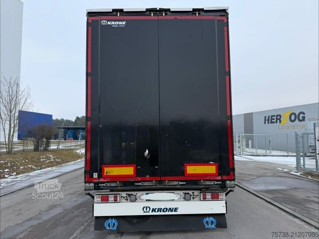 Open semitrailer with tarp KRONE SD Megatrailer/Luft-Lift/Hubdach/Edscha/3-Achsen