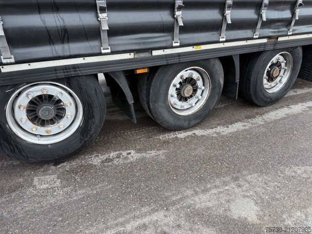 Open semitrailer with tarp KRONE SD Megatrailer/Luft-Lift/Hubdach/Edscha/3-Achsen