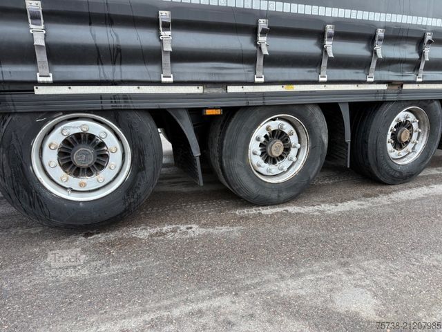 Open semitrailer with tarp KRONE SD Megatrailer/Luft-Lift/Hubdach/Edscha/3-Achsen