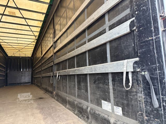 Open semitrailer with tarp KRONE SD Megatrailer/Luft-Lift/Hubdach/Edscha/3-Achsen