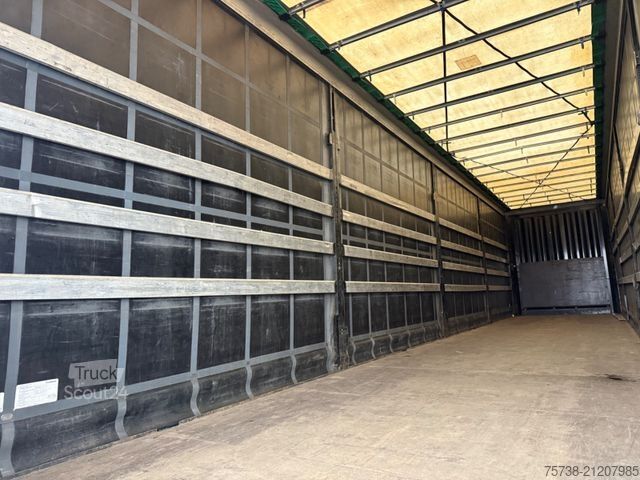 Open semitrailer with tarp KRONE SD Megatrailer/Luft-Lift/Hubdach/Edscha/3-Achsen