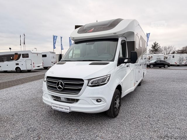 Half-integraal camper FRANKIA M-Line Luxury T 7400 GD *Einzelbetten-Face2Face*