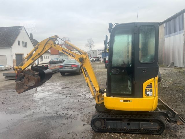 Mini excavator KOMATSU Minibagger PC 16 R 3 HS Schnellwechsler u. GRS