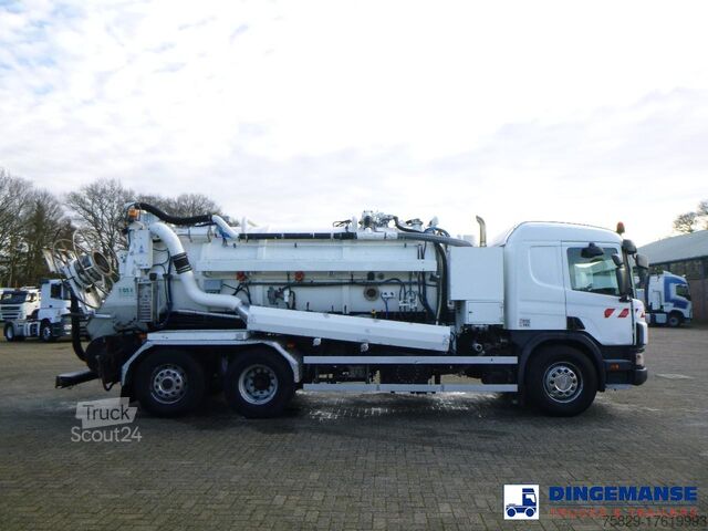 Kolkenzuiger Scania P124-420 6x2 vacuum tank 10.5 m3