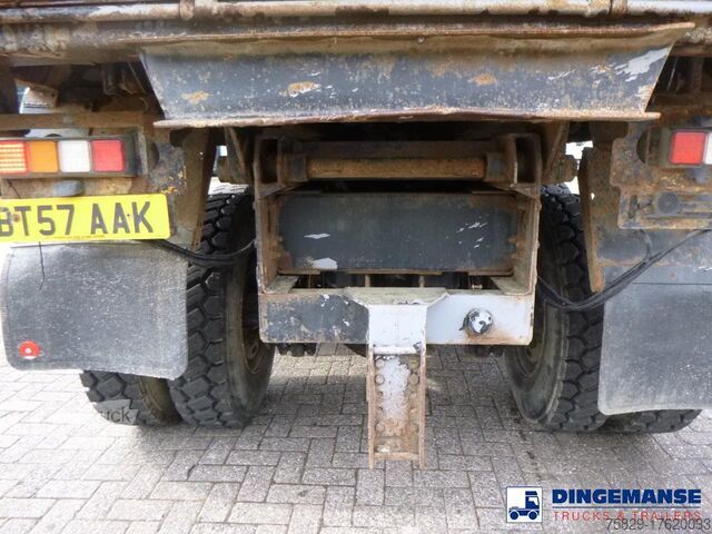 Autokrāna kravas automašīna DAF CF 75.310 6x4 RHD tipper + HMF 1144 K-1 + grapple