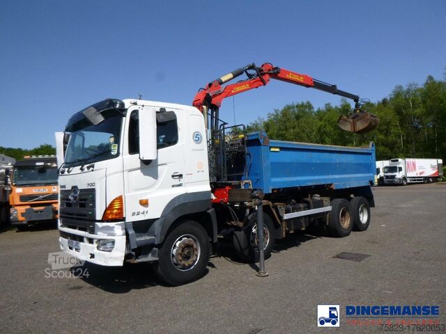 Kraanwagen Hino FY1EUKA RHD + Palfinger E120L + grapple