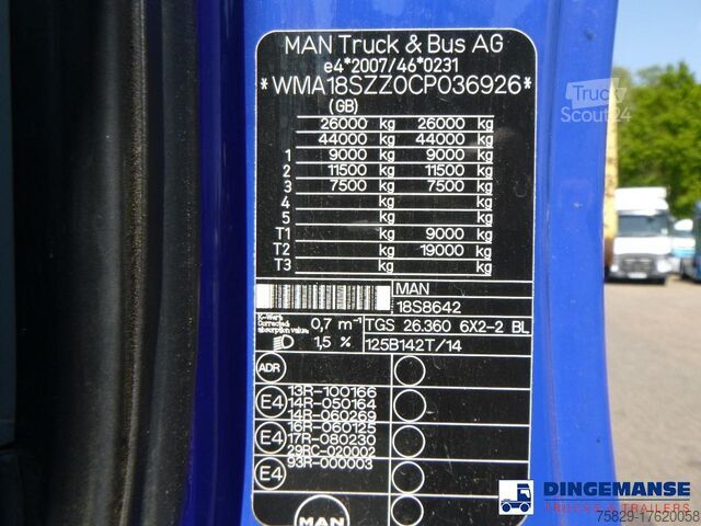 Автомобил с кран MAN TGS 26.360 6X2 RHD + HMF 1420-K2 + grapple