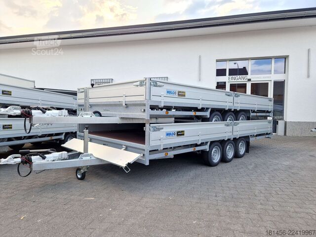 автомобилен ремарке HULCO Medax 502x223x30cm 3500kg Tridem lagernd
