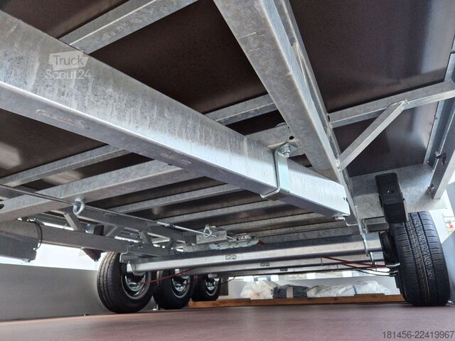 автомобилен ремарке HULCO Medax 502x223x30cm 3500kg Tridem lagernd