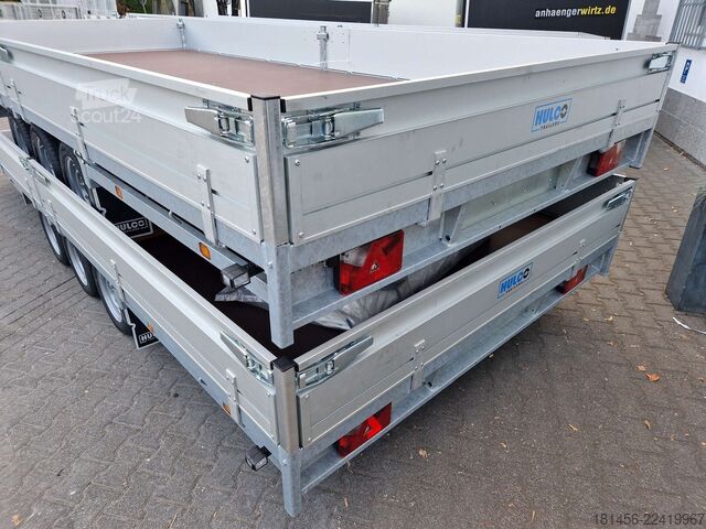 автомобилен ремарке HULCO Medax 502x223x30cm 3500kg Tridem lagernd