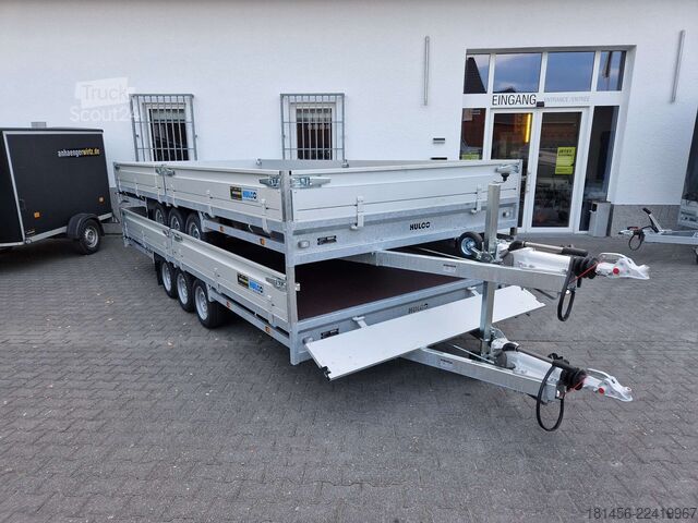 автомобилен ремарке HULCO Medax 502x223x30cm 3500kg Tridem lagernd