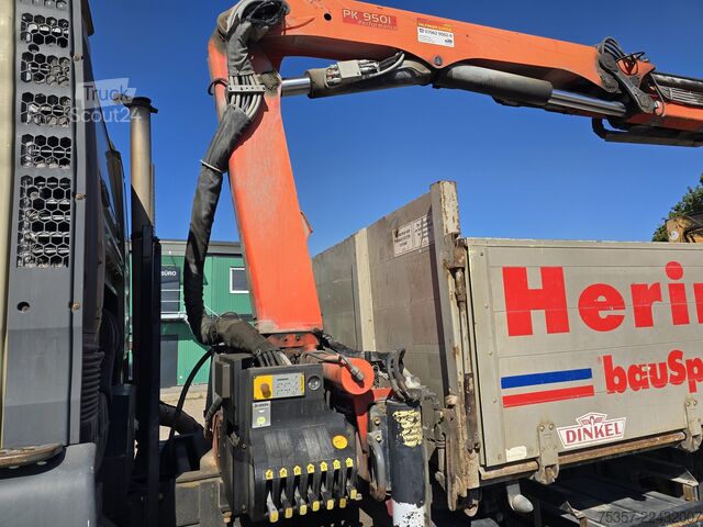 Autocarro ribaltabile MAN TGA 18.410  Kipper mit Kran Palfinger