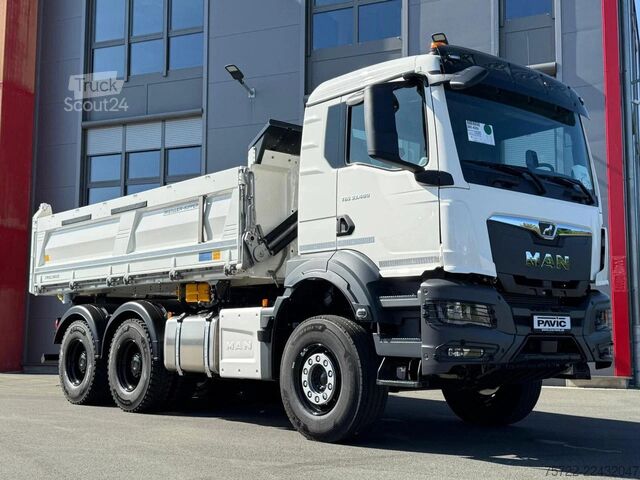3-Seiten-Kipper MAN TGS 33.480 6x4 BB Meiller 3-Seitenkipper Bordmatic