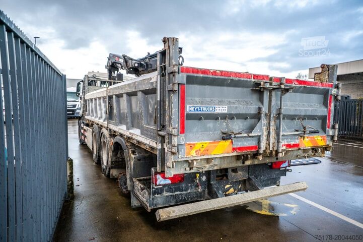 Tipper with crane MAN TGS 35.460 BL - HIAB X-HIDUO 228 E-3 (DAMAGED)