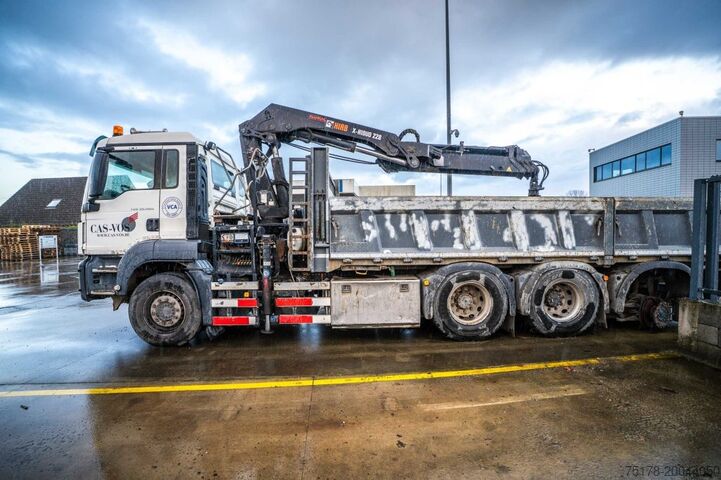 Tipper with crane MAN TGS 35.460 BL - HIAB X-HIDUO 228 E-3 (DAMAGED)