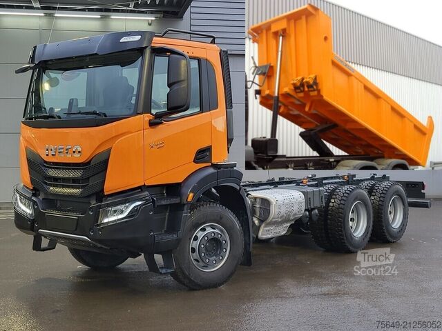Châssis de camion Iveco-Magirus X-Way AD300X42Z 6x4 X-Way AD300X42Z 6x4, Motorabtrieb, Mulde ca. 11m³