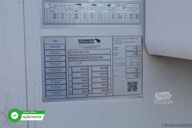 Naczepa chłodnia SCHMITZ CARGOBULL SKO FP 45 ThermoKing SLXi 300