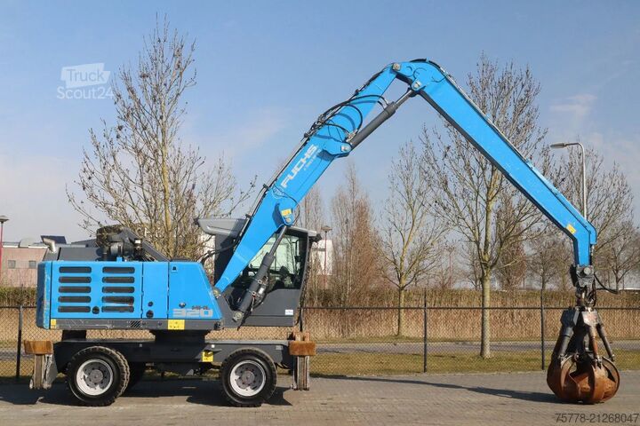 Excavadora de ruedas Fuchs MHL 320 | PEEL GRAB | UMSCHLAG | GOOD TIRES