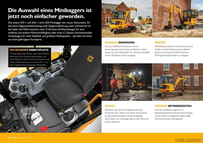 Minikaivinkone JCB 36C-1