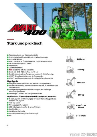 جرافة ذات عجلات AVANT_TECNO 423