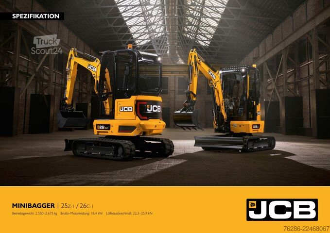 Minikaivinkone JCB 26C-1