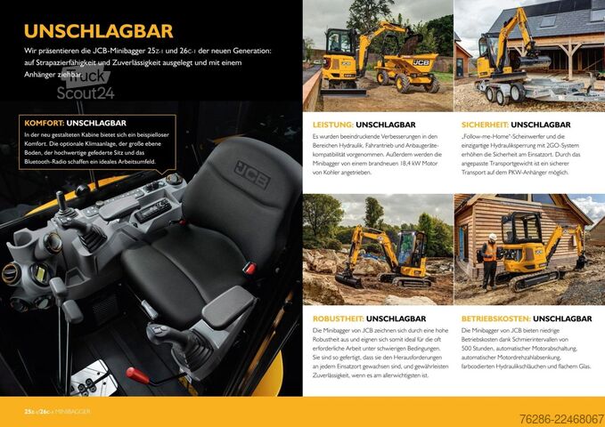 Minikaivinkone JCB 26C-1