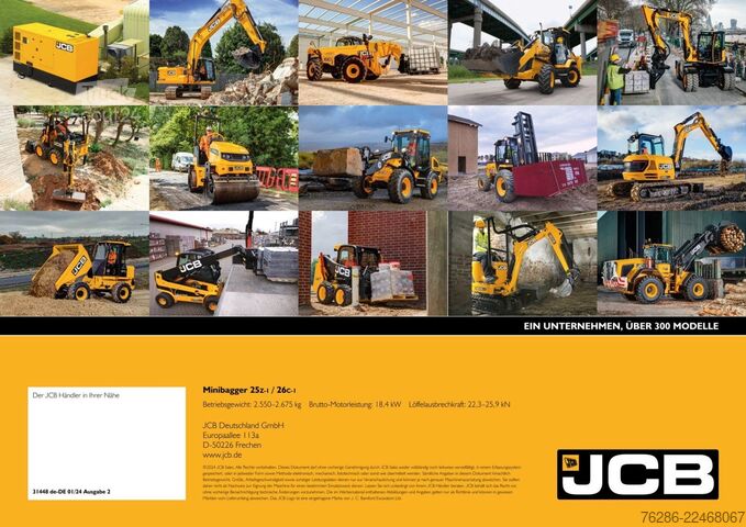 Minikaivinkone JCB 26C-1