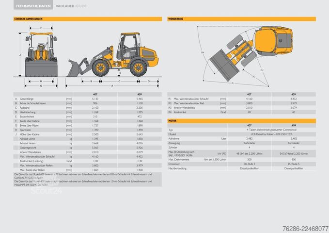 Pyöräkuormaaja JCB 409