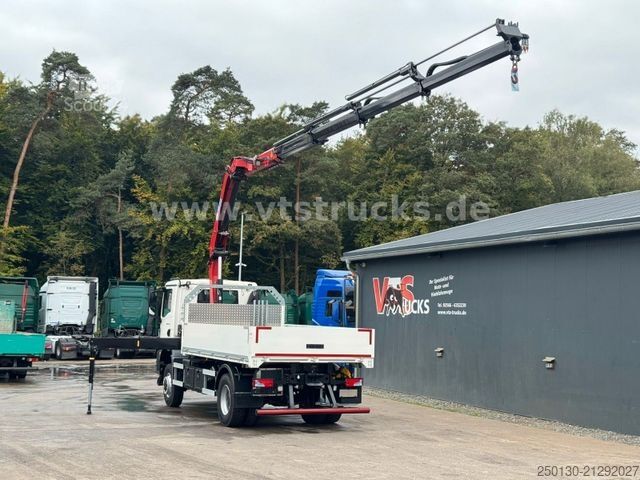 Grue montée sur camion MAN TGM TG3 18.320 4x4 HMF Ladekran Pritsche