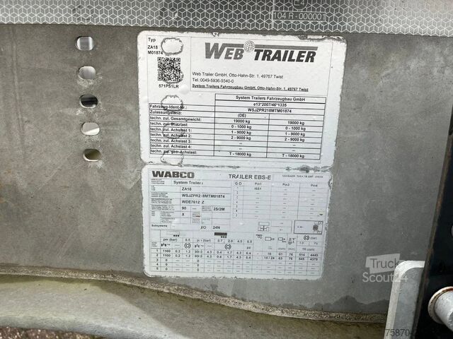 Transporte de contenedores WEB TRAILER ZA 18