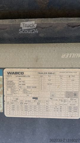 Semi-remorque benne SCHWARZMÜLLER D21K0 RÜCKWÄRTSMULDEN AUFLIEGER LUFT LIFT ABS