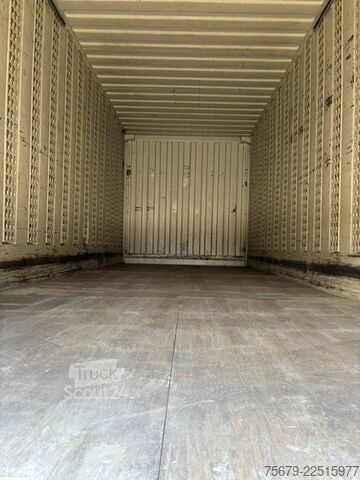 Wissellaadbak met boxstructuur  BDF-System 7.450 mm lang, Heck Alu-Rolltor, LACK NEU in schwarz!