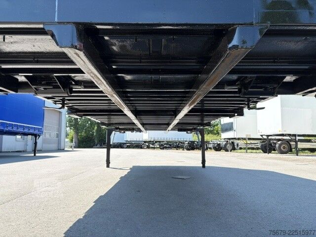Wissellaadbak met boxstructuur  BDF-System 7.450 mm lang, Heck Alu-Rolltor, LACK NEU in schwarz!