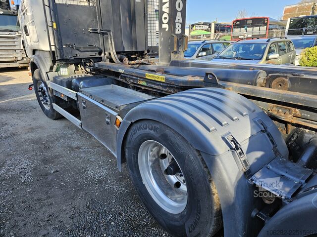 Kanca kasalı yük kamyonu (roll-off) SCANIA R480LB 8X4*4HHA MOTORSCHADEN! 3-Pedal J