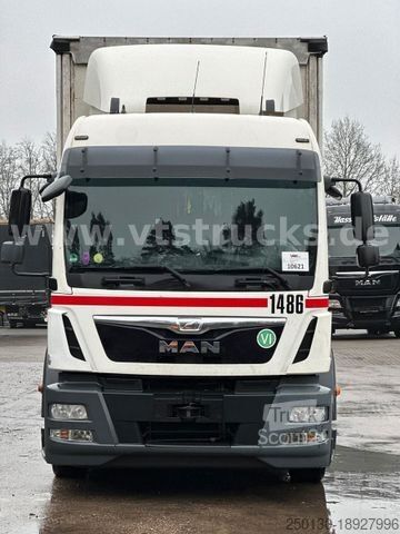 Platformas kravas automašīna ar tentu MAN TGM 18.340 4x2 Pritsche+Plane *Motorschaden*