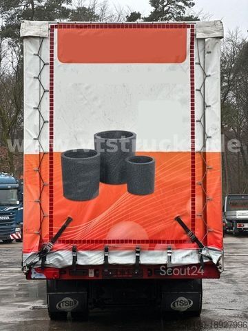 Platformas kravas automašīna ar tentu MAN TGM 18.340 4x2 Pritsche+Plane *Motorschaden*