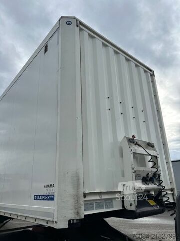 Фургон-полуприцеп KRONE SE/DA03  DRYLINER 1-ACHS KOFFERAUFLIEGER, DOPPELSTOCK, HECKABSTüTZUNG