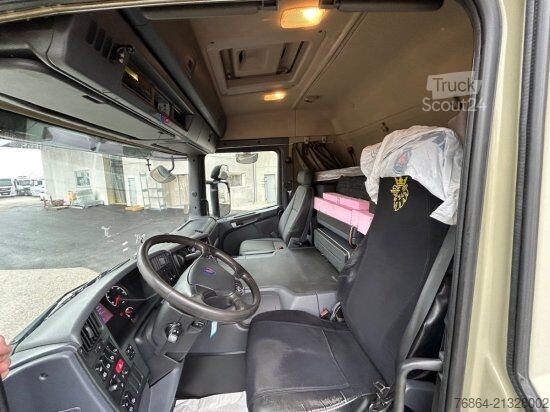شاحنة بمسطحة ومشمع SCANIA P 250 4X2, EDSCHA-VERDECK, VOLL-LUFT, E6, JUMBO