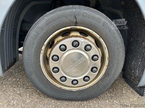 شاحنة بمسطحة ومشمع SCANIA P 250 4X2, EDSCHA-VERDECK, VOLL-LUFT, E6, JUMBO