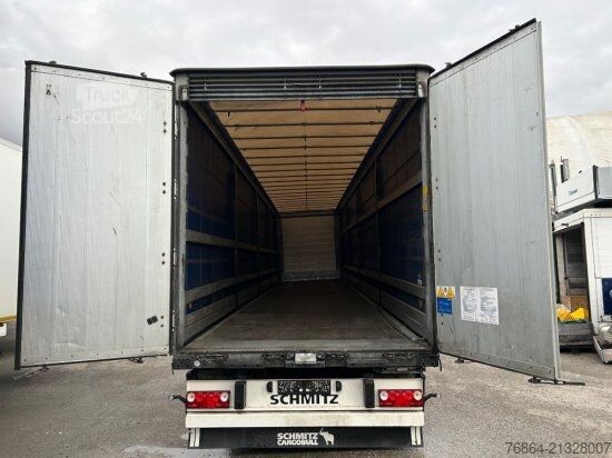مقطورة نصفية مفتوحة مع قماش مشمع SCHMITZ SCB S3T, VARIOS, LIFTACHSE,  EDSCHA-VERDECK