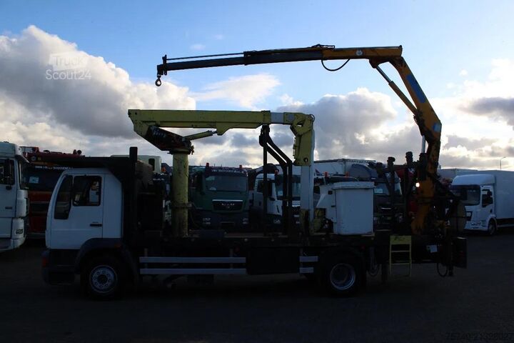 Plataforma elevatória MAN 14.224 + EURO 2 + PTO + CRANE