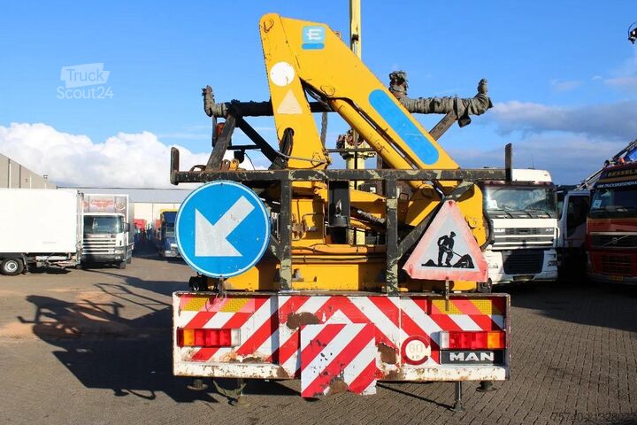 Plataforma elevatória MAN 14.224 + EURO 2 + PTO + CRANE