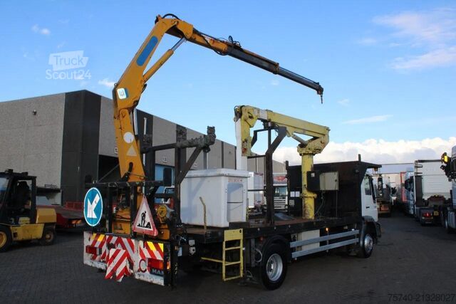 Piattaforma di sollevamento MAN 14.224 + EURO 2 + PTO + CRANE